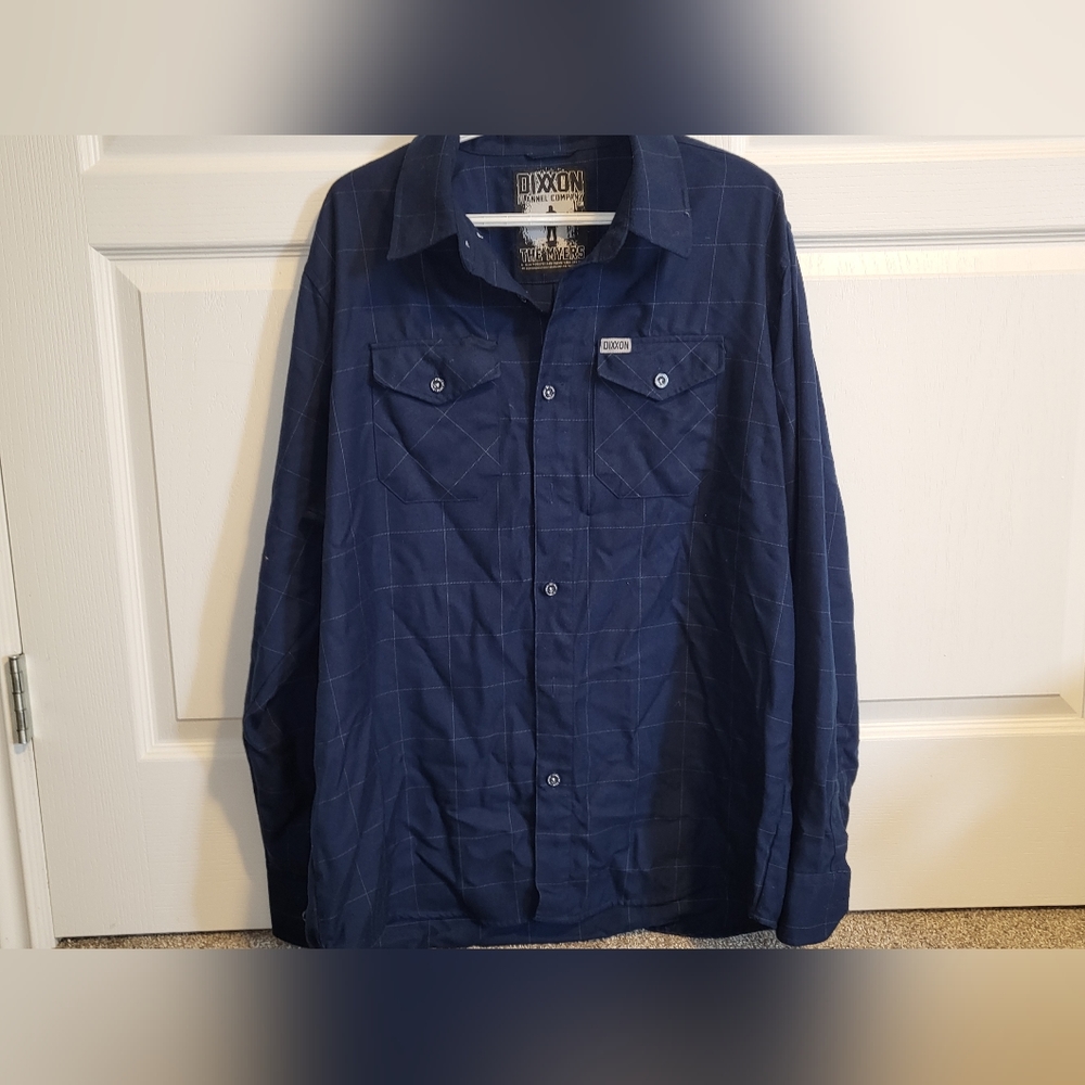 Mens XL Dixxon flannel. The Myers blue plaid.